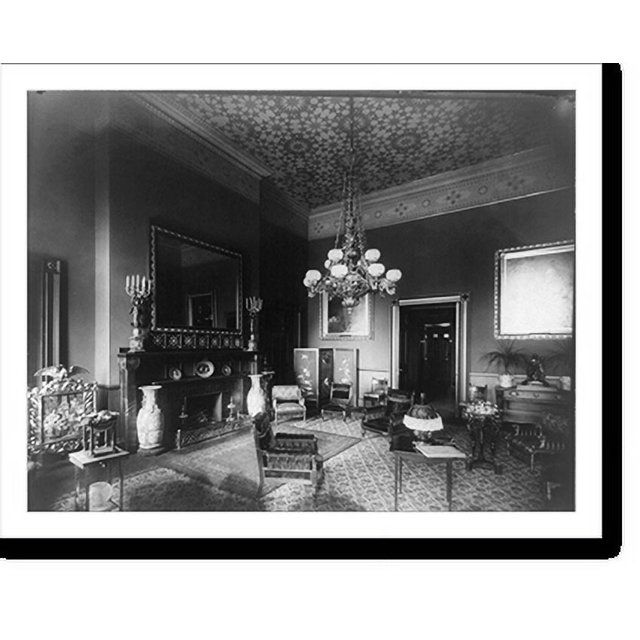 Historic Print, [The Red Room in the White House], 16" x 20"