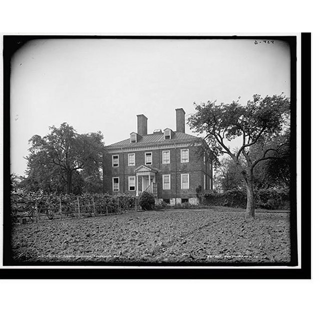 Historic Print, The Ridout mansion, Annapolis, Md., 16" x 20"