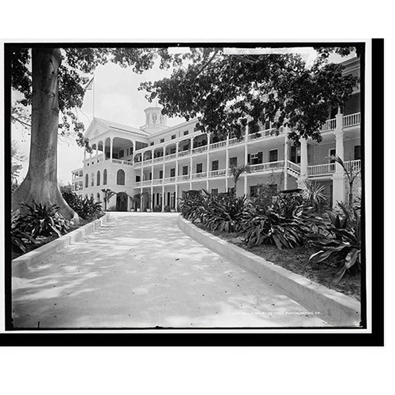 Historic Print, The Royal Victoria, Nassau, Bahama Isl'ds., 18" x 24"
