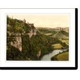 Historic Print, The Rudelsburg Kosen Thuringia Germany, 16" x 20