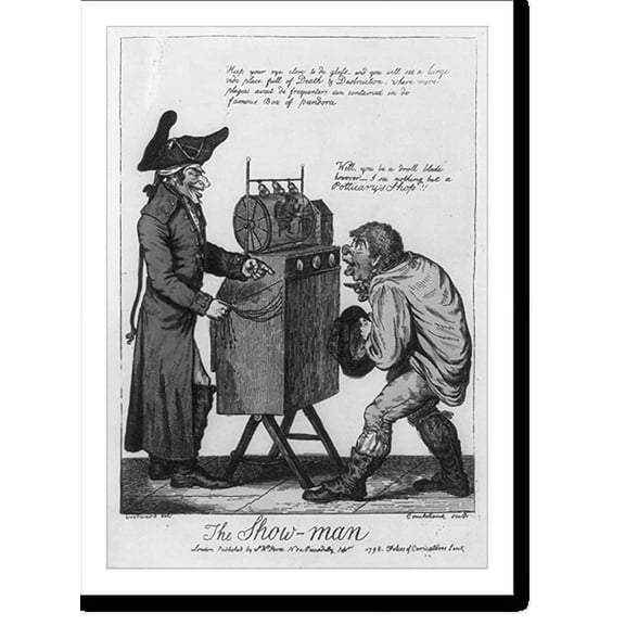 Historic Print, The Show-man, 18" x 24"