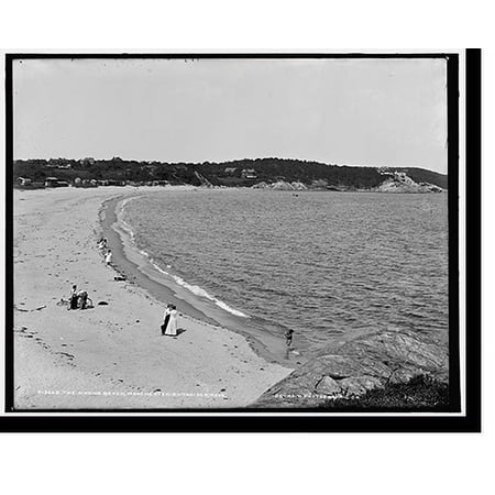 Historic Print, The Singing beach, Manchester-by-the-Sea, Mass., 16" x 20"