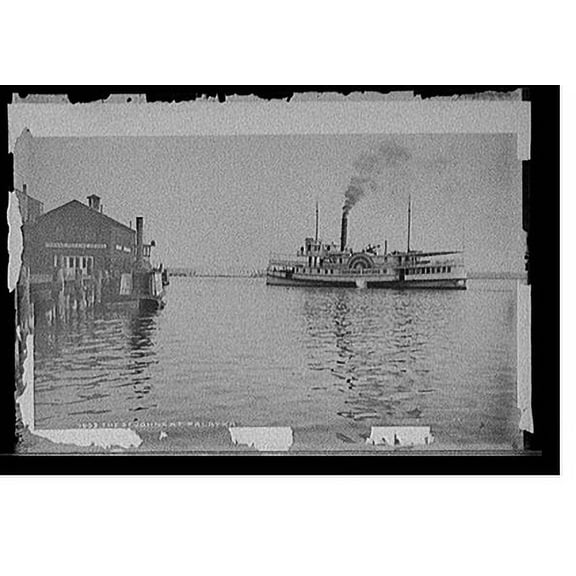 Historic Print, The St. John's at Palatka, 18" x 24"