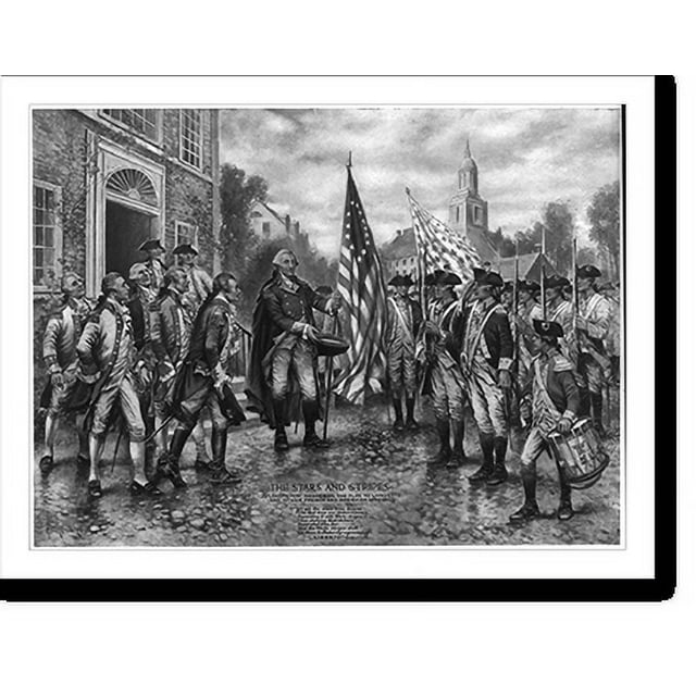 Historic Print, [The Stars and Stripes Washington describing