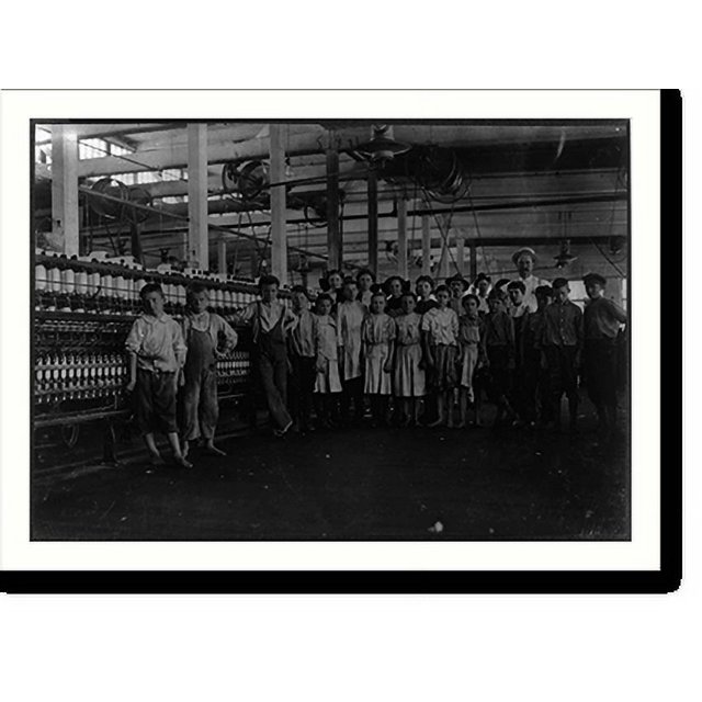 Historic Print, The Supt. and the group of children under sixteen years