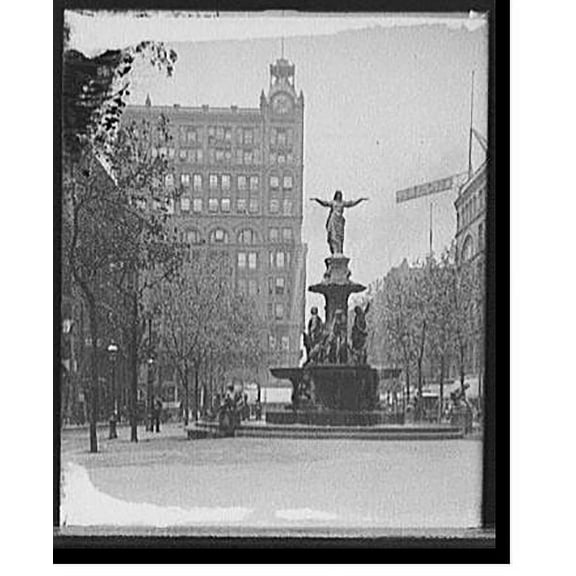 Historic Print, [The Tyler-Davidson Fountain, Cincinnati, Ohio], 16" x 20"