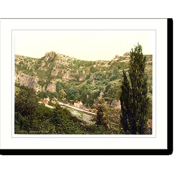 Historic Print, The Valley Cheddar England, 18" x 24"