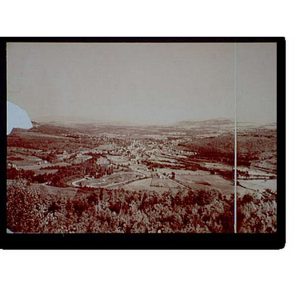Historic Print, The White and Franconia Mts. from Kilburn Crags, Littleton - 2, 16" x 20"