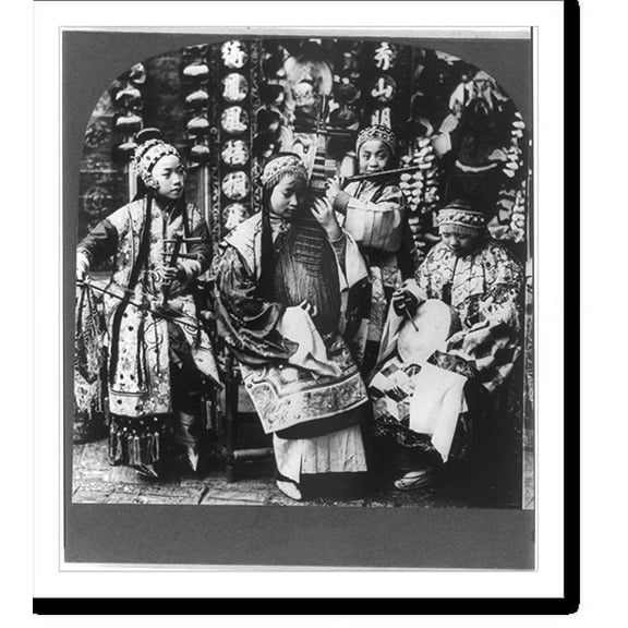 Historic Print, The Wild Flowers or Song-Song Girls, Canton, China, 18" x 24"