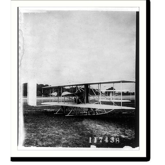 Historic Print, The Wright airplane of 1909 at Ft. Myer, Va., 18" x 24"