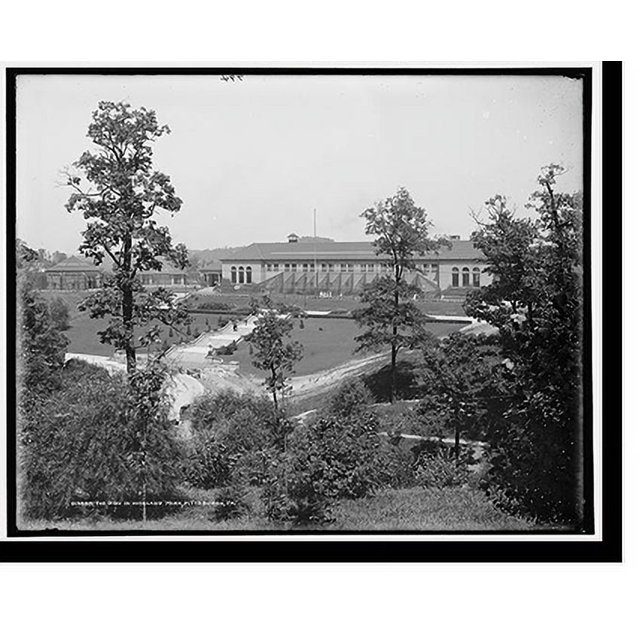 Historic Print, The Zoo in Highland Park, Pittsburgh, Pa., 16" x 20