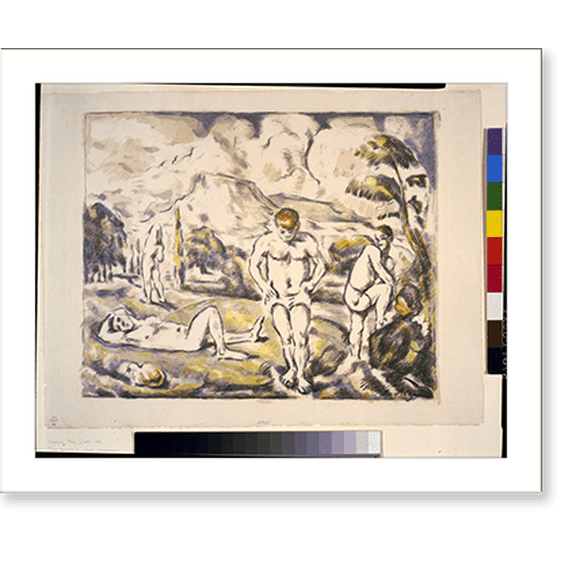 Historic Print, [The bathers].P. Cézanne. - 2, 16" x 20"