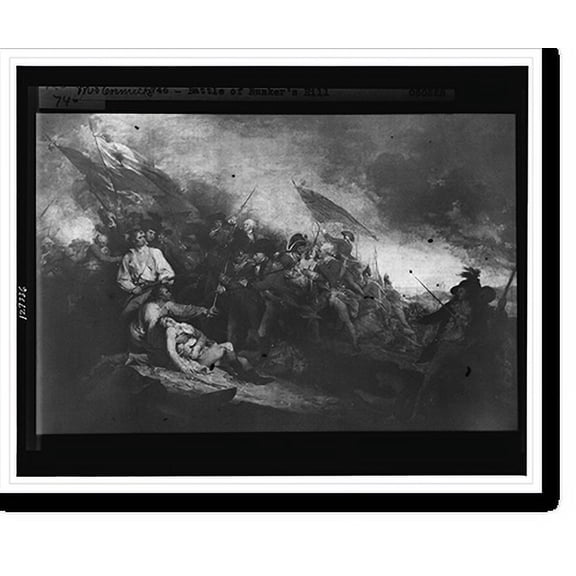 Historic Print, The battle of Bunker's [sic] Hill, 16" x 20"