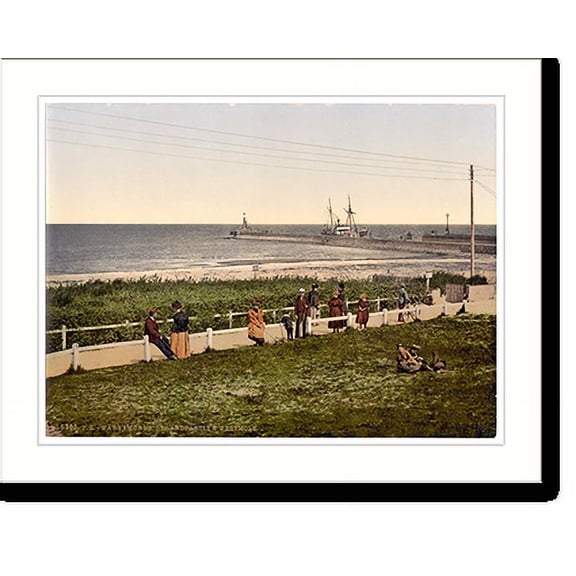Historic Print, The beach Warnemunde Mecklenburg-Schwerin Germany, 16" x 20"