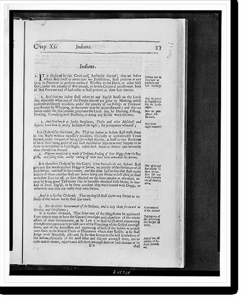 Historic Print, The book of the general laws of the inhabitants of the