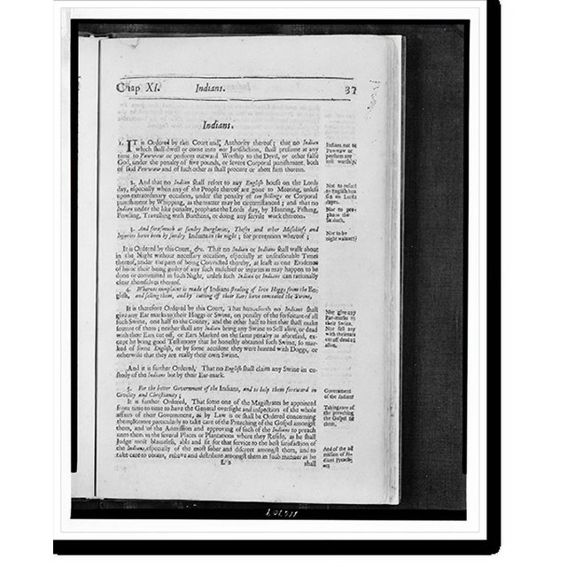 Historic Print, The book of the general laws of the inhabitants of the