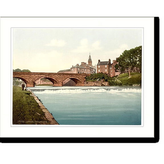 Historic Print, The bridge Annan Scotland, 16" x 20"