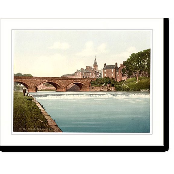 Historic Print, The bridge Annan Scotland, 18" x 24"