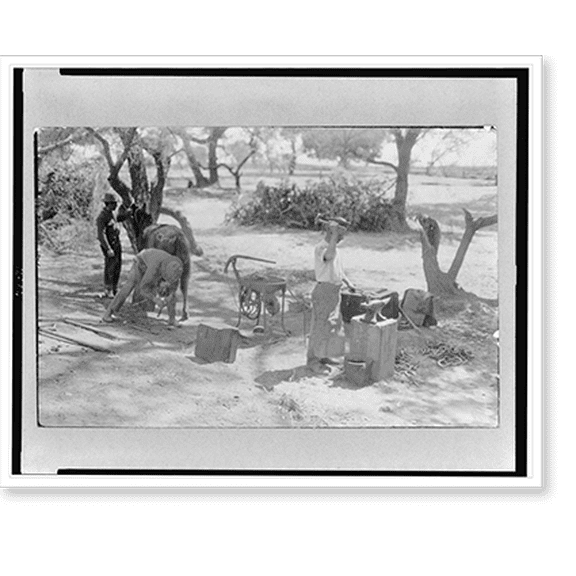 Historic Print, The camp blacksmith at Casas Grandes, Mexico, 18" x 24"