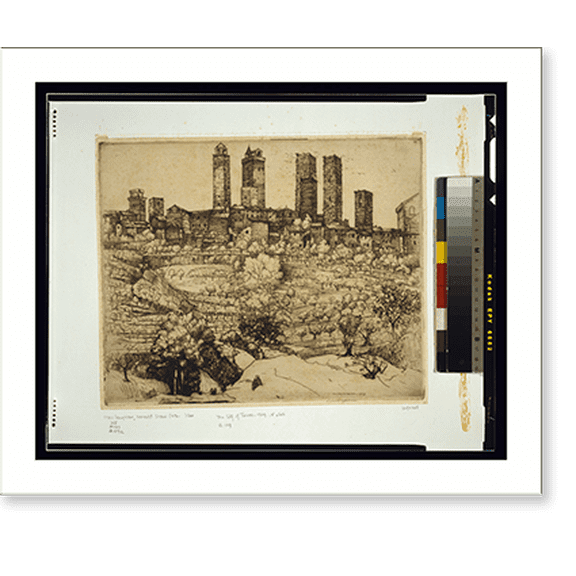 Historic Print, [The city of towers].D.S. MacLaughlan, 1909., 16" x 20"