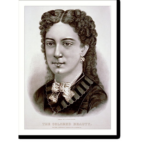 Historic Print, The colored beauty, 16" x 20"