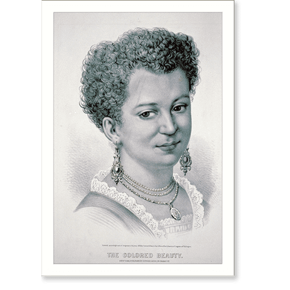 Historic Print, The colored beauty - 2, 18" x 24"