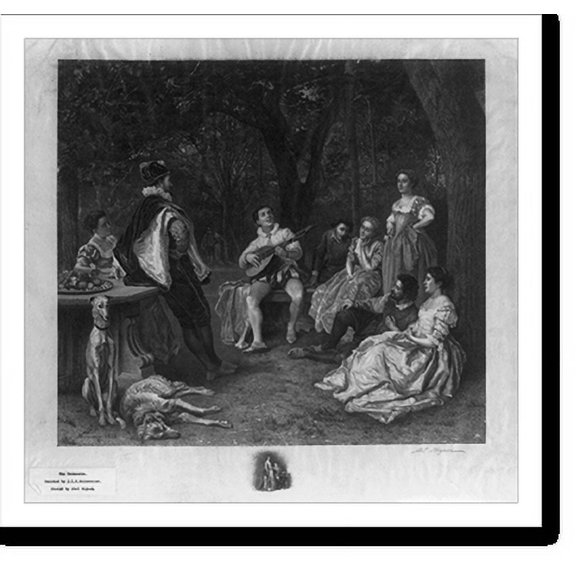 Historic Print, The decameron, 18" x 24"