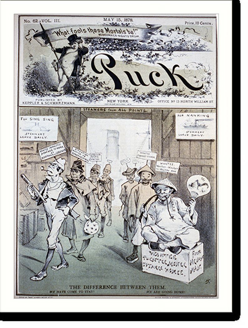 Historic Print, The difference between them, 16" x 20"