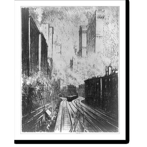 Historic Print, The elevated, 16" x 20"