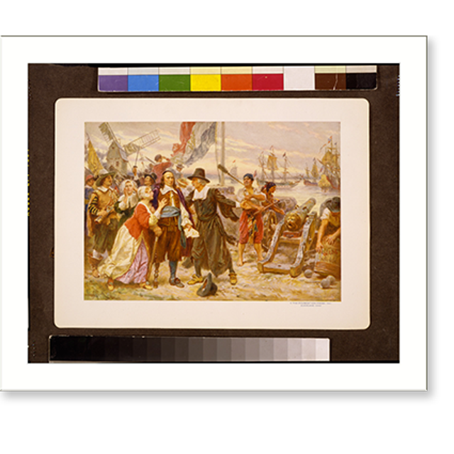 Historic Print, The fall of New Amsterdam.J.L.G. Ferris., 16" x 20