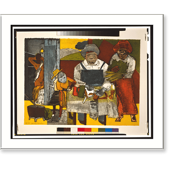 Historic Print, [The family].Romare Bearden., 16" x 20"