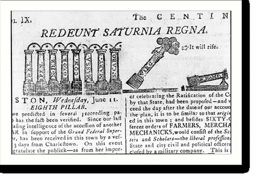 Historic Print, The federal pillars 2, 16" x 20"