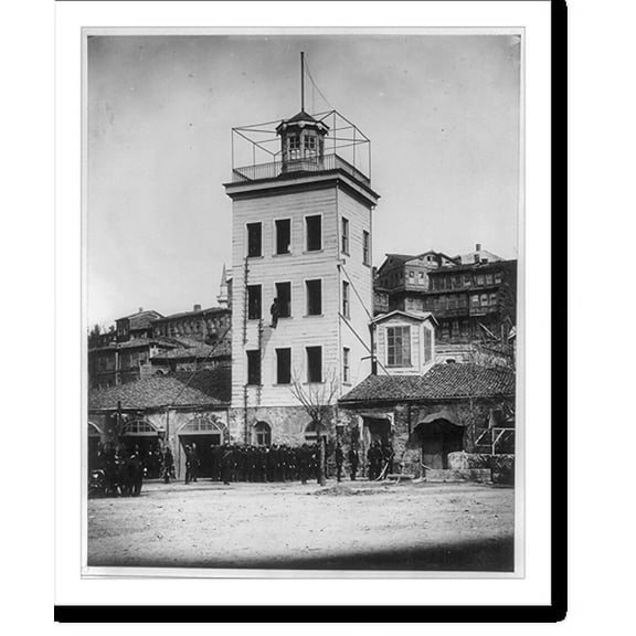 Historic Print, [The fire tower], 18" x 24"