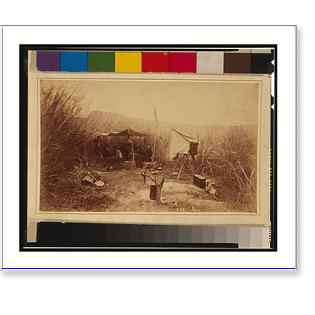 Historic Print, The first camp, Green River, Wyoming 2, 16" x 20