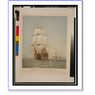 Historic Print, The first journey of Victory, 1778.W.L. Wyllie, R.A., pinxt.; Harold Wyllie, sculpt. - 2, 16" x 20"