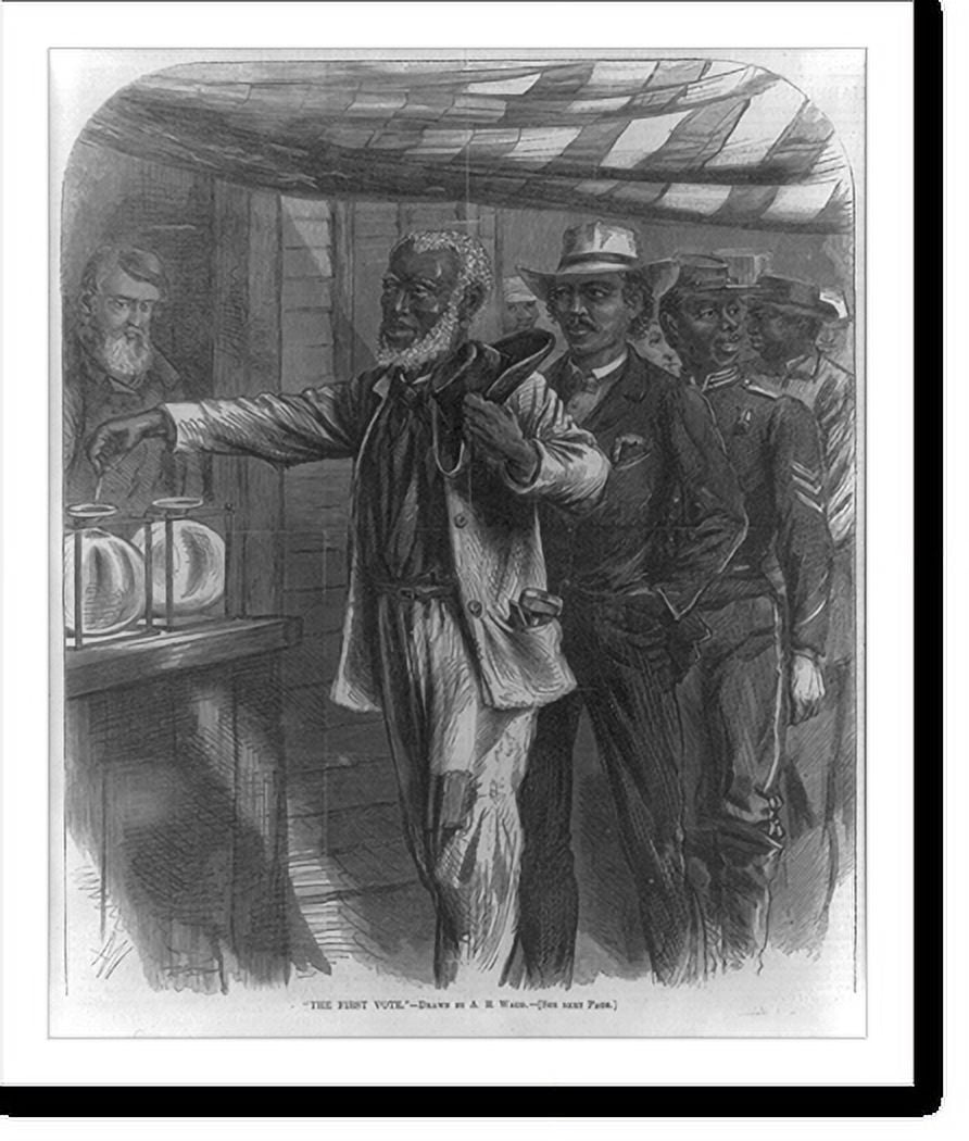 Historic Print, The first vote