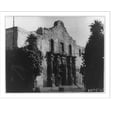 thumbnail image 1 of Historic Print, The front of the Alamo through the compound gate, San Antonio, Texas, 16" x 20", 1 of 3