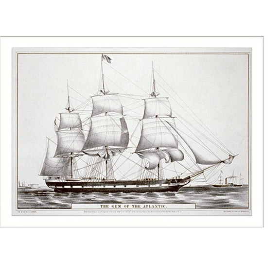 Historic Print, The gem of the Atlantic - 2, 18" x 24"