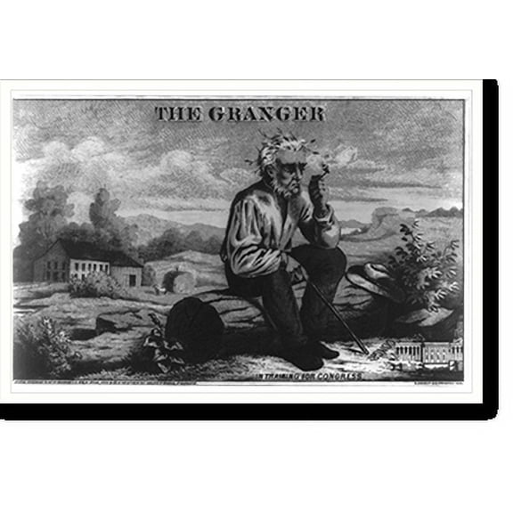 Historic Print, The granger - in training for Congress., 16" x 20"