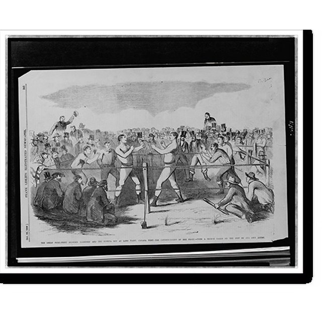 Historic Print, The great prizefight between Morrissey and the Benicia