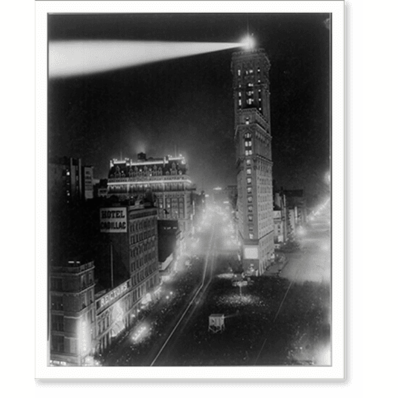 Historic Print, The great white way" B'way south from 42nd St.", 18" x 24"