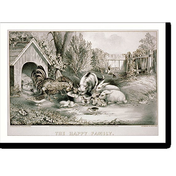 Historic Print, The happy family - 2, 18" x 24"