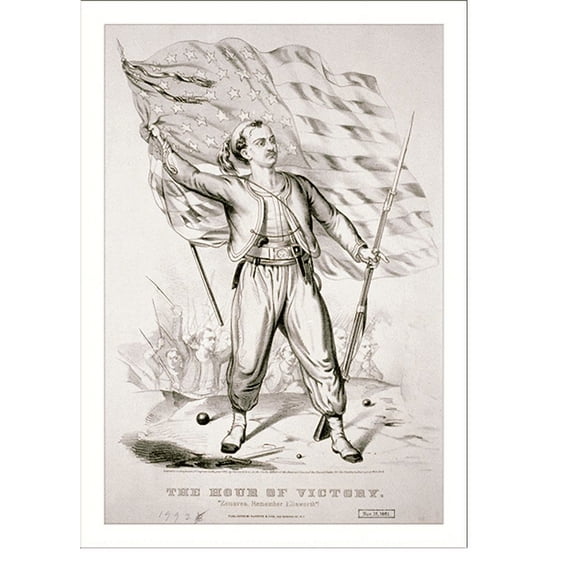Historic Print, The hour of victory: zouaves, remember ellsworth"!", 18" x 24"