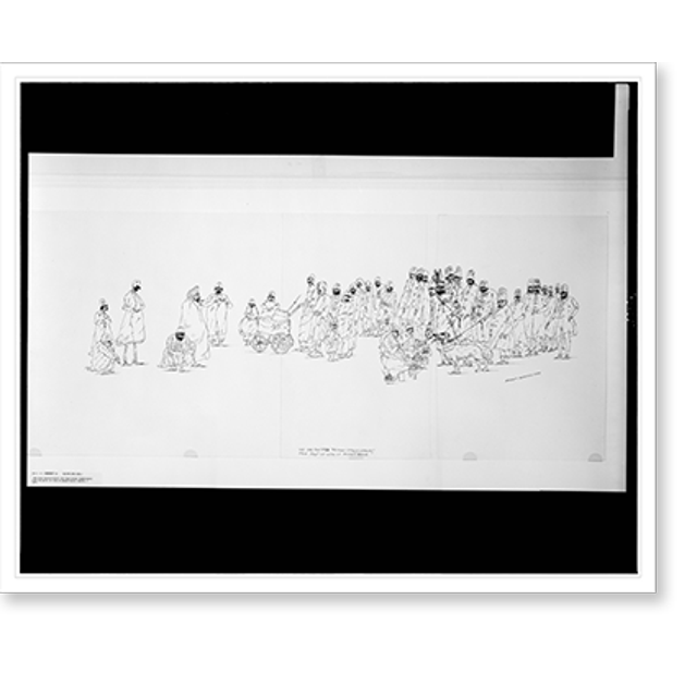 Historic Print, The king controls the street food vendors for the sake