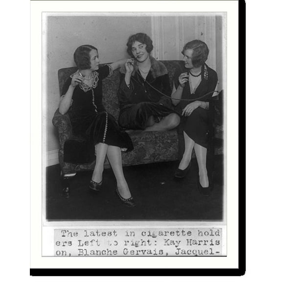 Historic Print, The latest in cigarette holders, 16" x 20"