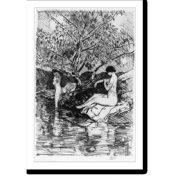 Historic Print, [The linden tree], 18" x 24"