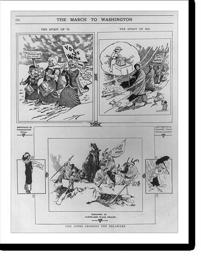 Historic Print, The march to Washington, 16" x 20"