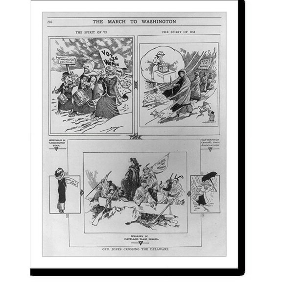 Historic Print, The march to Washington, 18" x 24"