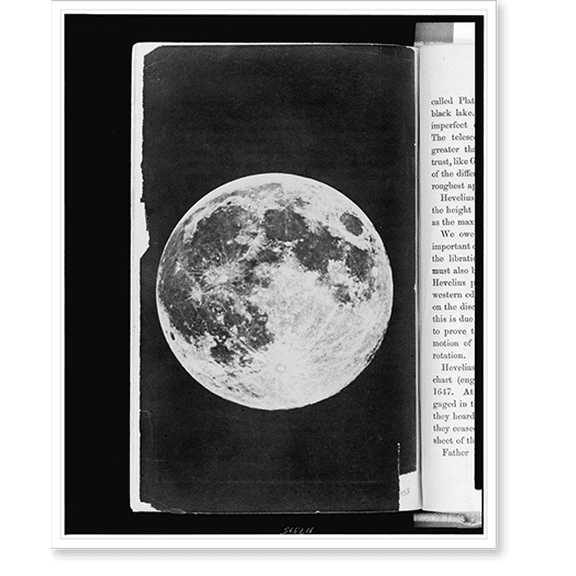 Historic Print, [The moon].photograph by Rutherfurd. - 2, 18" x 24"