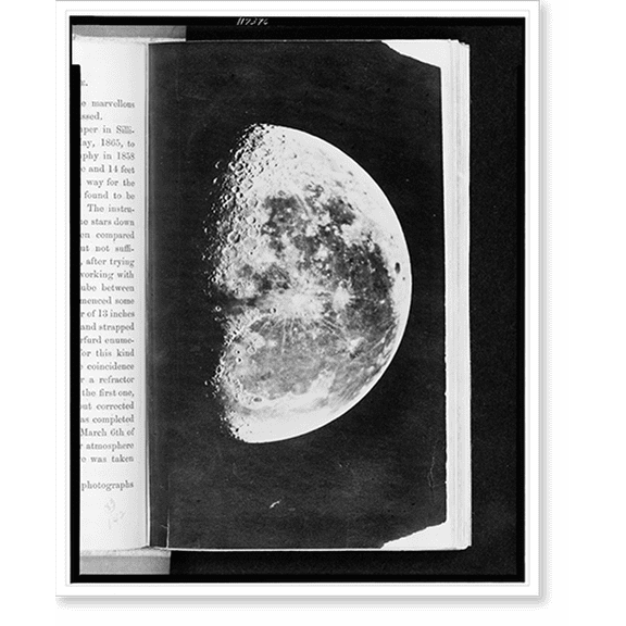 Historic Print, [The moon].photograph by Rutherfurd. - 3, 16" x 20"